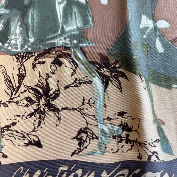 Christian Lacroix Silk Scarf – Fashion Sketch Design - Picture 15 of 15